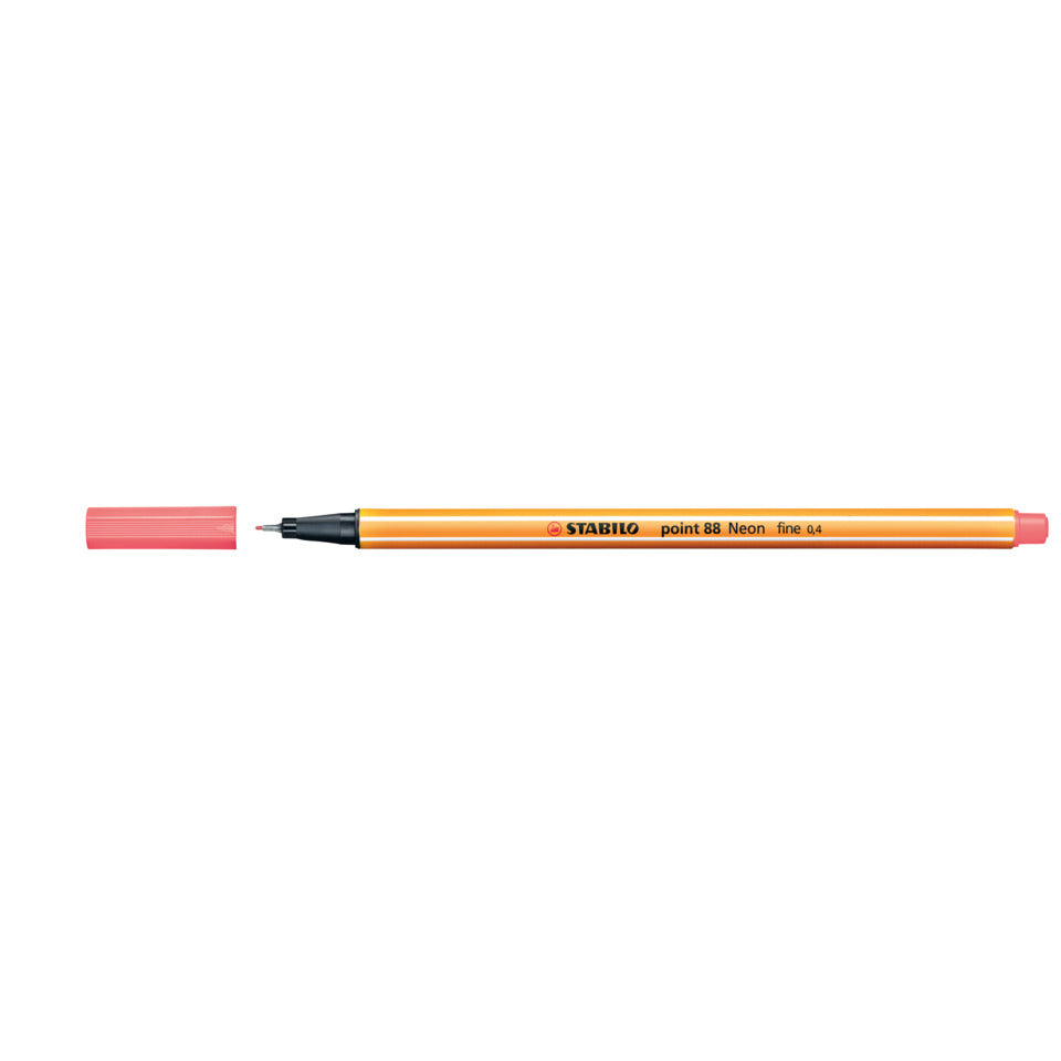 Fineliner point 88®, 0,4 mm, neonrot STABILO 88/040