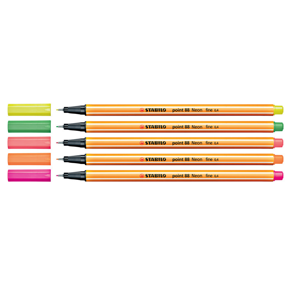 Fineliner point 88®, 0,4 mm, neongrün STABILO 88/033