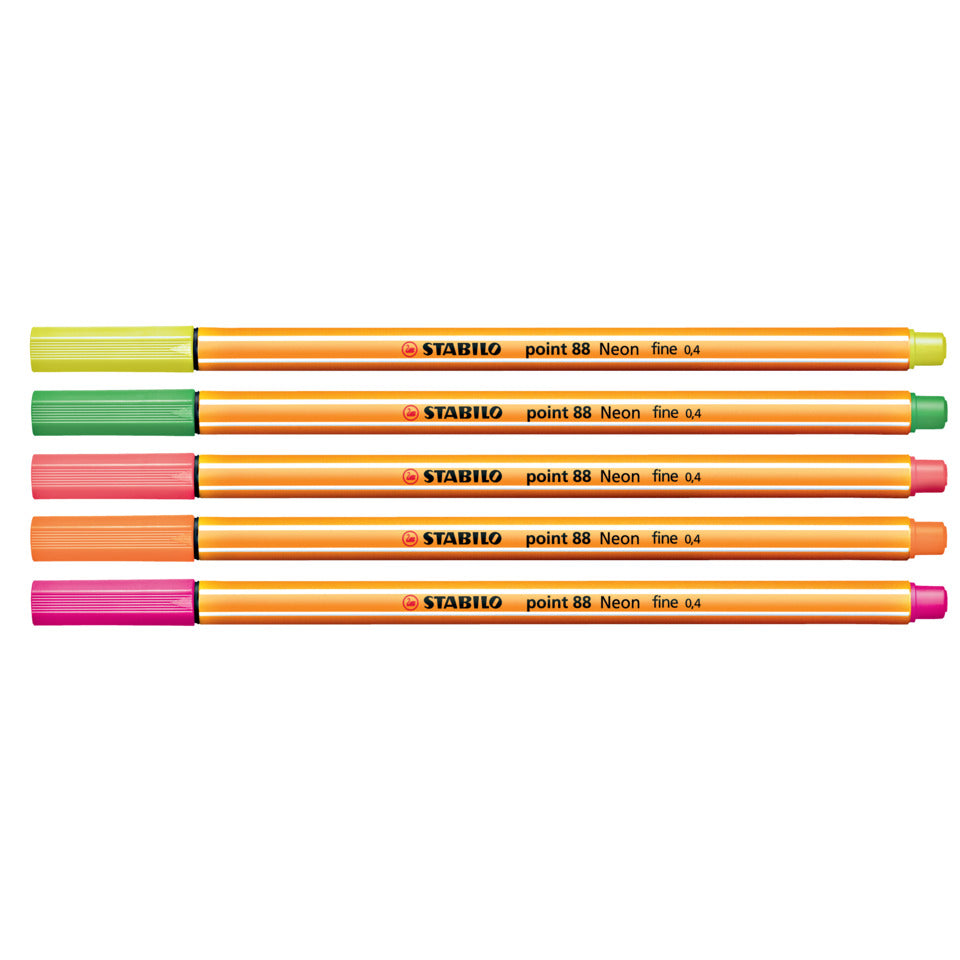 Fineliner point 88®, 0,4 mm, neonrot STABILO 88/040