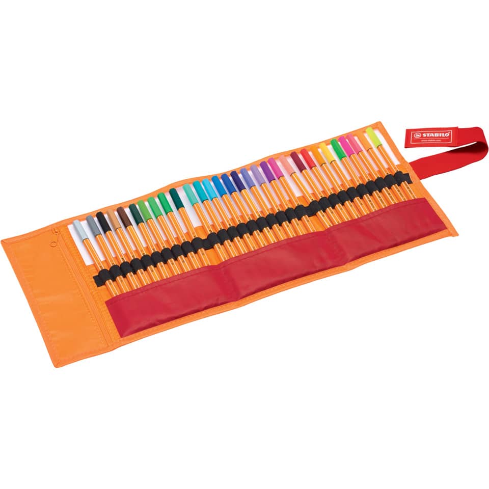 Fineliner point 88® Rollerset, Etui mit 30 Stiften STABILO 8830-2 STABILO 8830-2  Rollerset 30 Stück