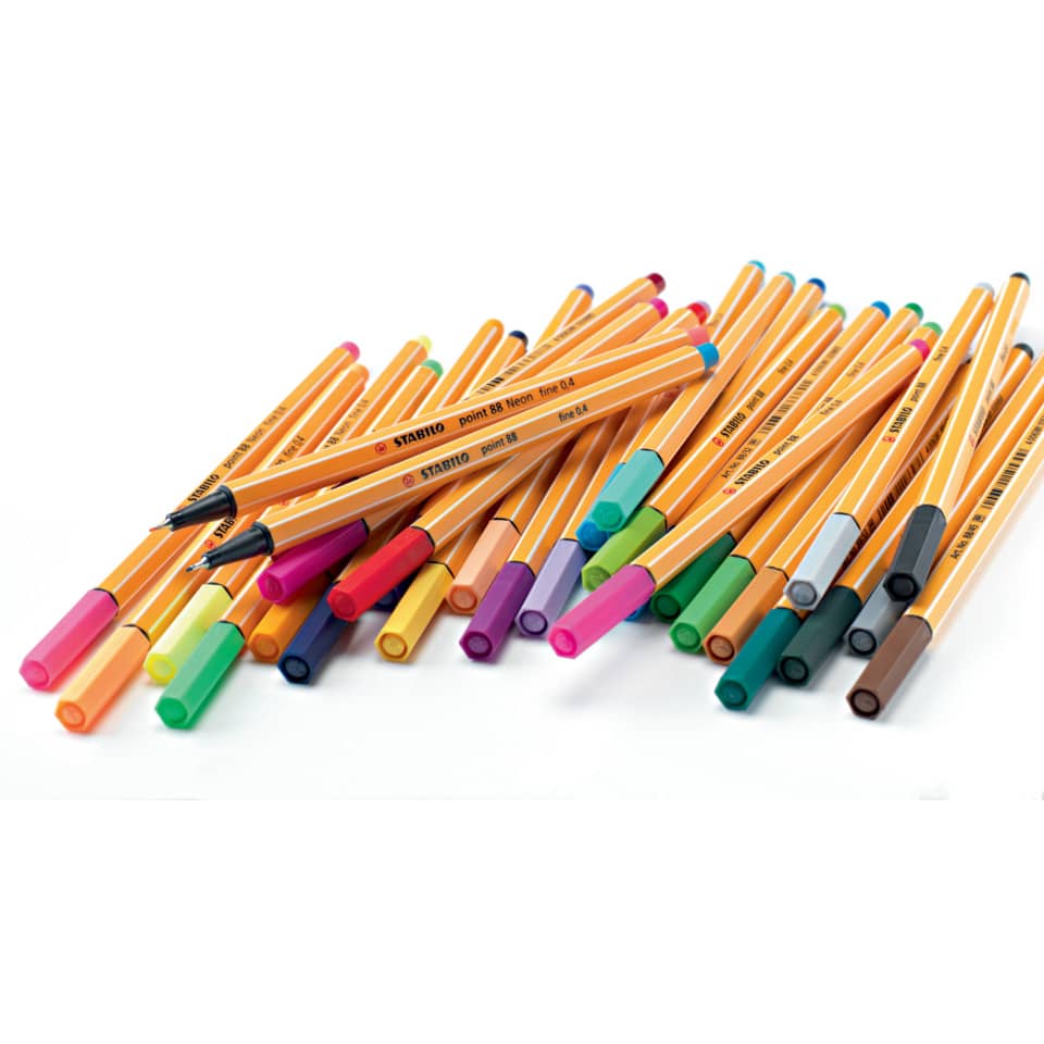 Fineliner point 88® Rollerset, Etui mit 30 Stiften STABILO 8830-2 STABILO 8830-2  Rollerset 30 Stück