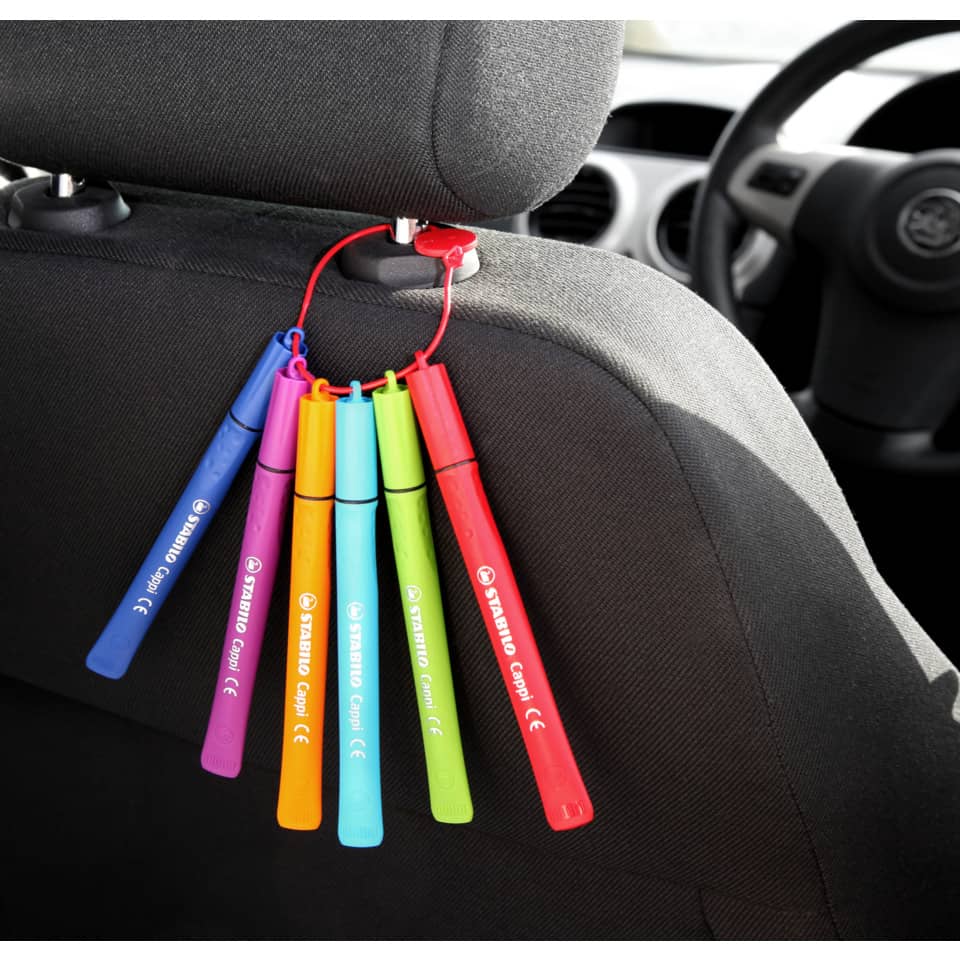 Faserschreiber mit Kappenring Cappi® Etui, 1 mm, sortiert, Kartonetui mit 12 Stiften STABILO 168/12-4 STABILO 168/12-4  Kartonetui