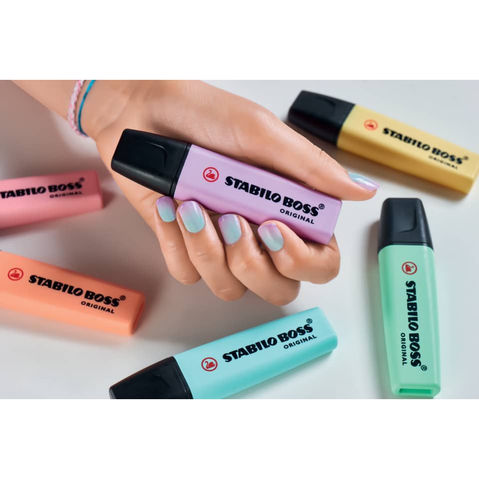 Textmarker BOSS® ORIGINAL Pastel, Etui mit 4 Stiften STABILO 70/4-2