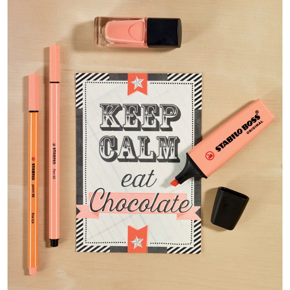 Textmarker BOSS® ORIGINAL Pastel, 2-5mm, cremige Pfirsichfarbe STABILO 70/126