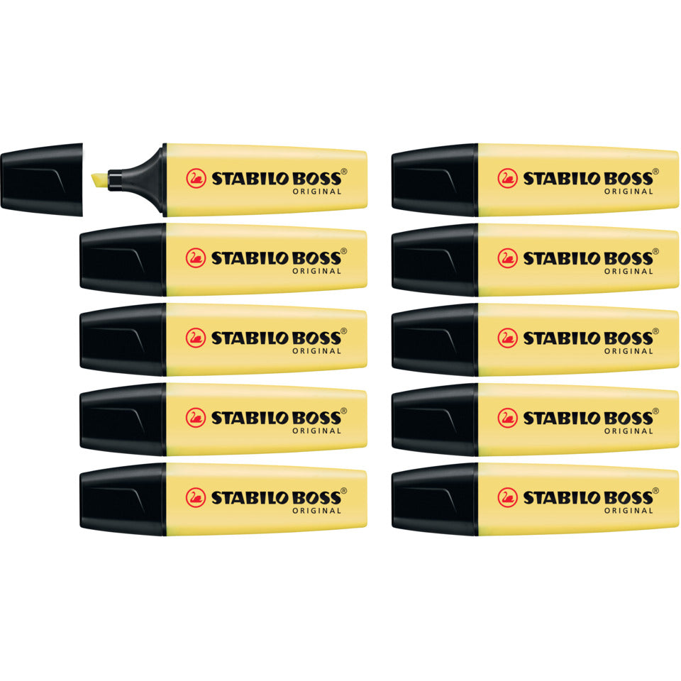 Textmarker BOSS® ORIGINAL Pastel, pudriges Gelb STABILO 70/144
