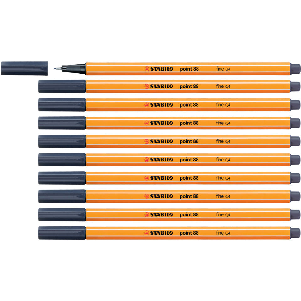 Fineliner point 88®, 0,4 mm, paynesgrau STABILO 88/98