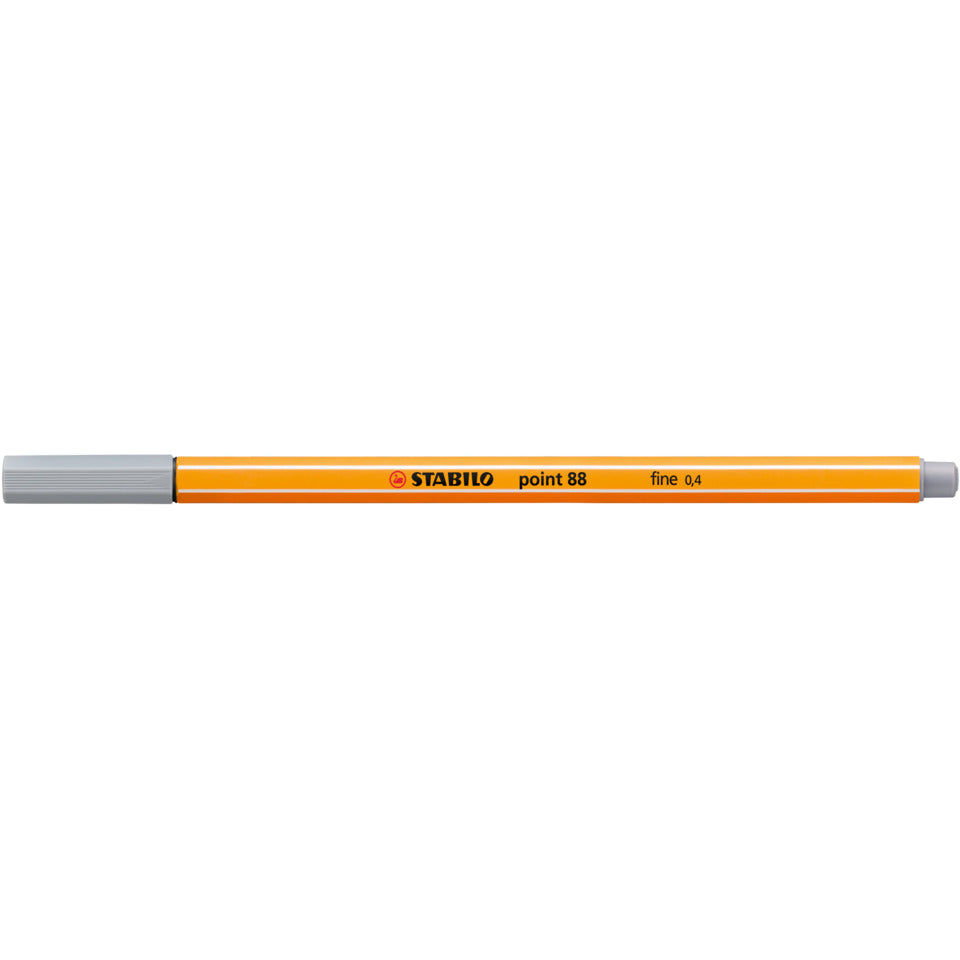 Fineliner point 88®, 0,4 mm, mittelgrau STABILO 88/95