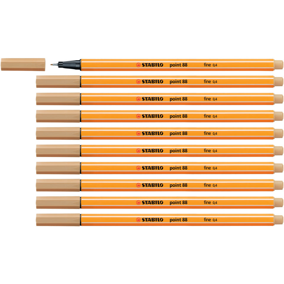 Fineliner point 88®, 0,4 mm, ocker hell STABILO 88/88