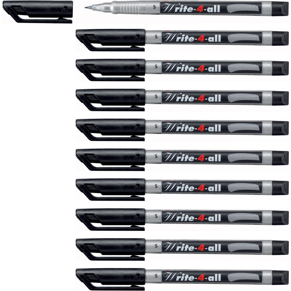 Permanentmarker Write-4-all® Superfein, 0,4mm, schwarz STABILO 166-46 STABILO 166-46 Write-4All