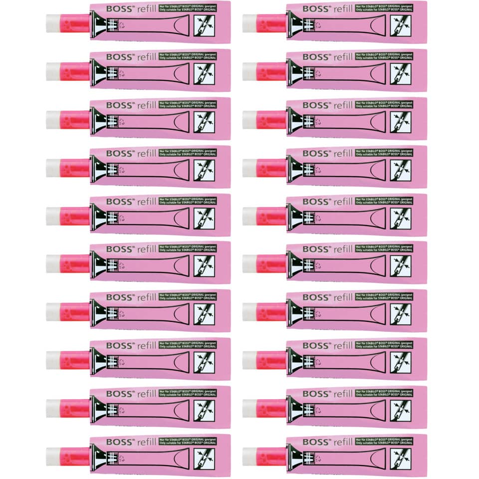 Textmarker Nachfüllsystem BOSS® ORIGINAL, 3ml, pink STABILO 070/56 STABILO 070-56  Nachfüllsystem