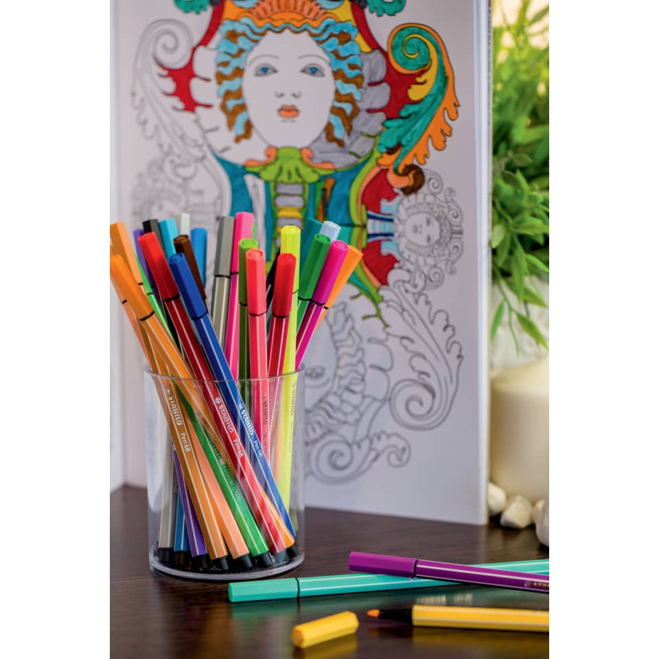 Fasermaler Pen 68 Etui, mit 10 Farben STABILO 6810-PL STABILO 6810/PL