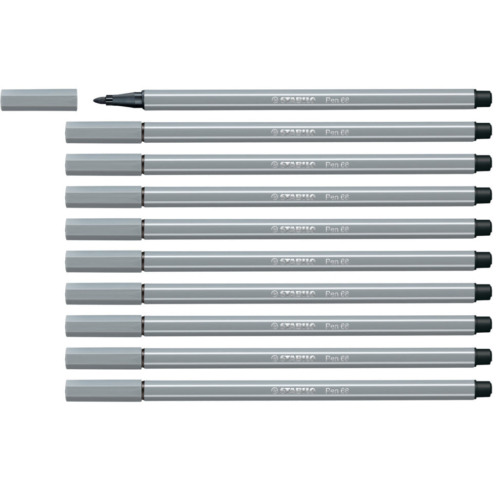 Fasermaler Pen 68, 1mm, mittelgrau STABILO 68/95 STABILO 68-95