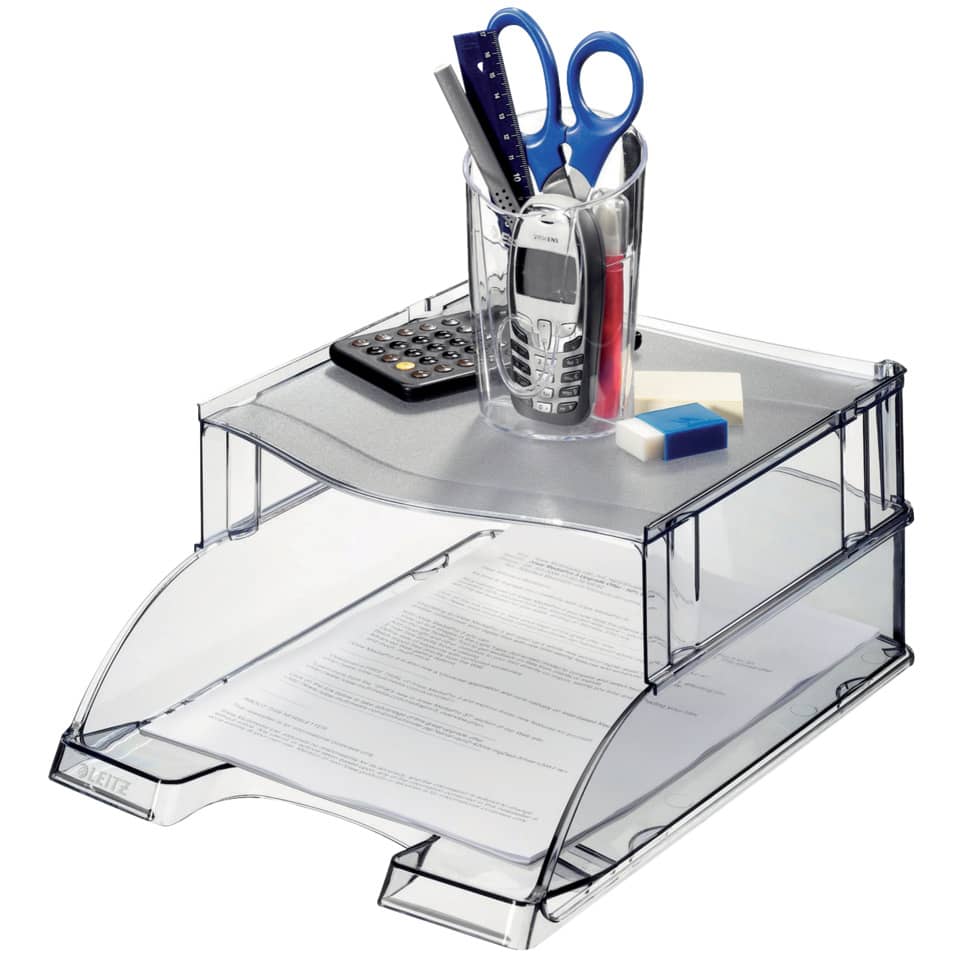 Distanzelement Plus, für Briefkörbe Plus, grau transparent LEITZ 5234-00-92