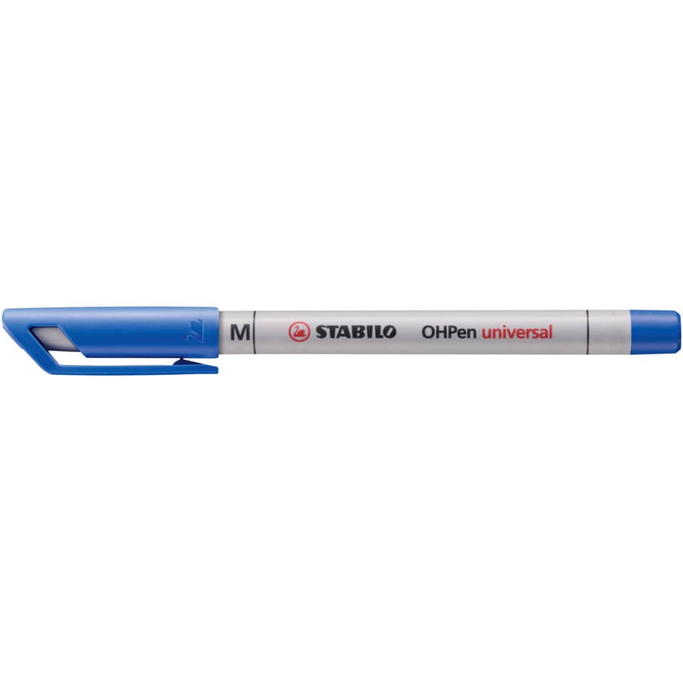 Folienstift OHPen universal, 1 mm, wasserlöslich, blau STABILO 853/41 STABILO 853/41 wasserlöslich