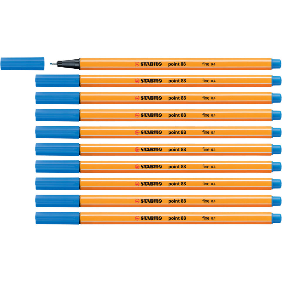Fineliner point 88®, 0,4 mm, mittelblau STABILO 88/32