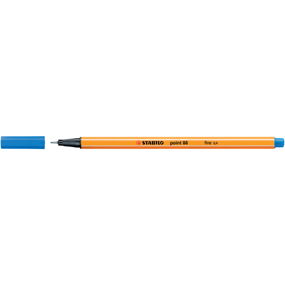 Fineliner point 88®, 0,4 mm, mittelblau STABILO 88/32