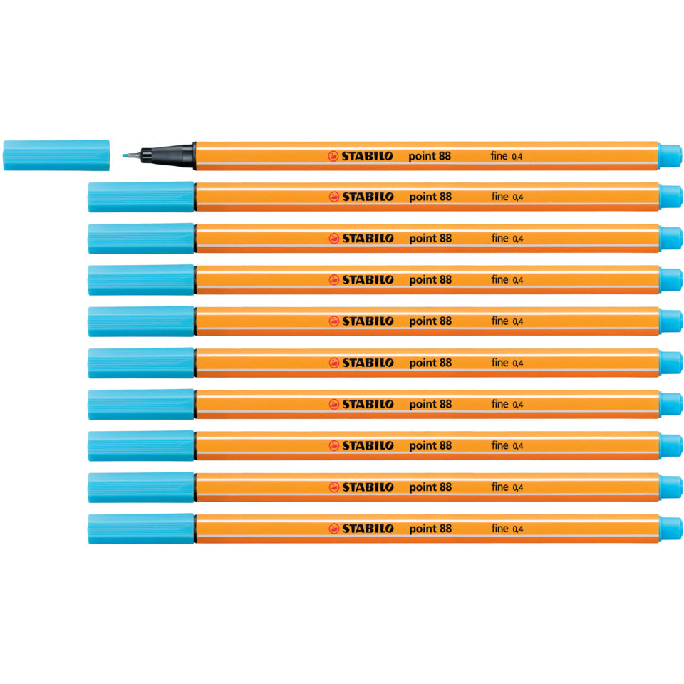 Fineliner point 88®, 0,4 mm, azurblau STABILO 88/57