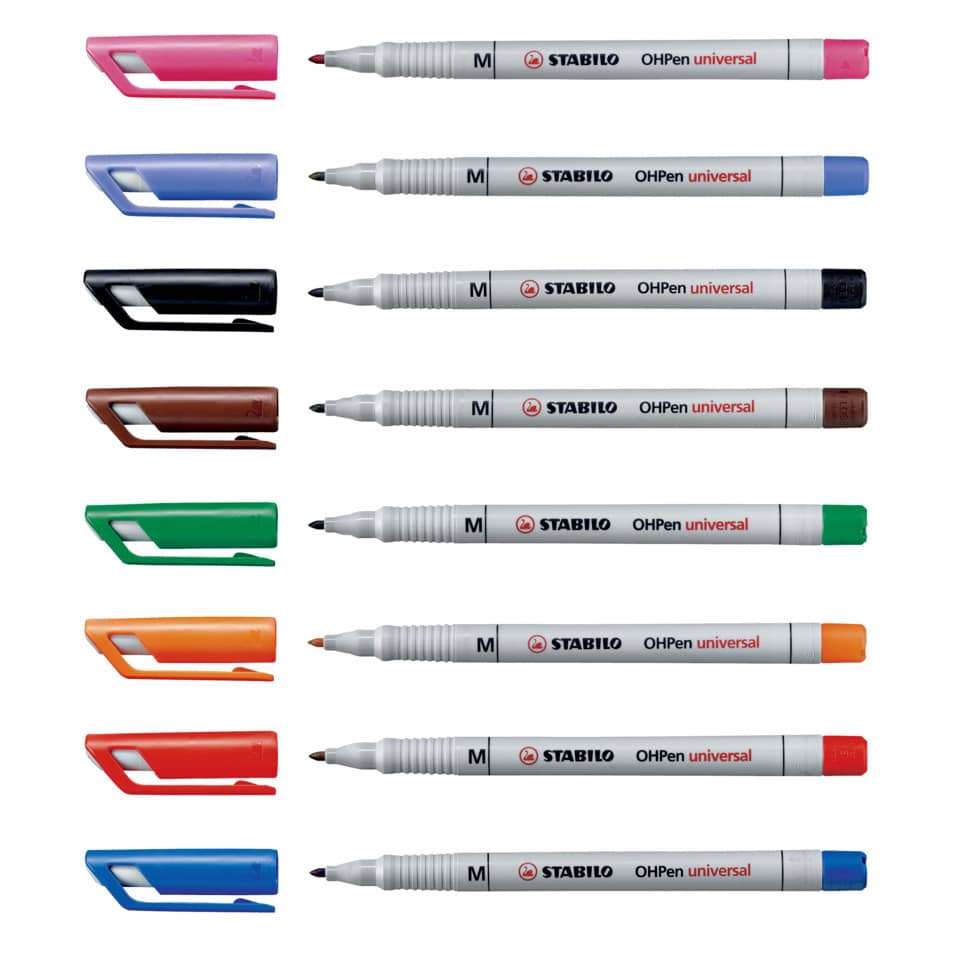 Folienstift OHPen universal, 1 mm, wasserlöslich, schwarz STABILO 853/46 STABILO 853/46 wasserlöslich