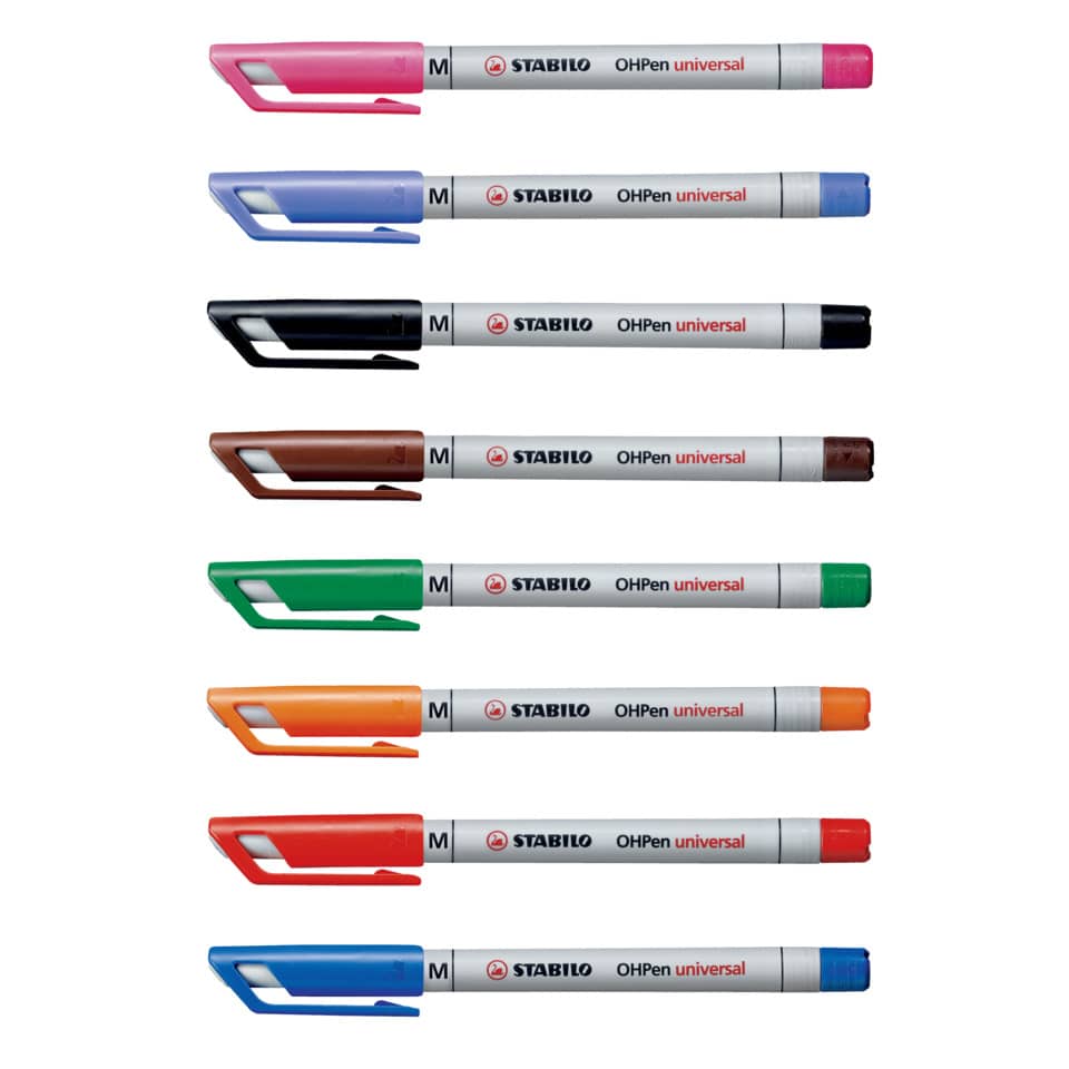Folienstift OHPen universal, 1 mm, wasserlöslich, schwarz STABILO 853/46 STABILO 853/46 wasserlöslich