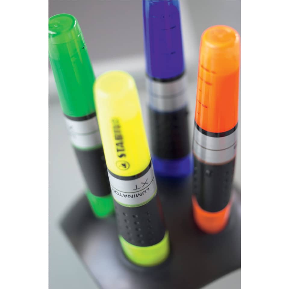 Textmarker LUMINATOR®, 2-5mm,Tischset mit 4 Stiften STABILO 7104-2 STABILO 7104-2  4 Farben sortiert