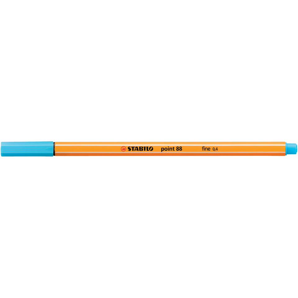 Fineliner point 88®, 0,4 mm, azurblau STABILO 88/57