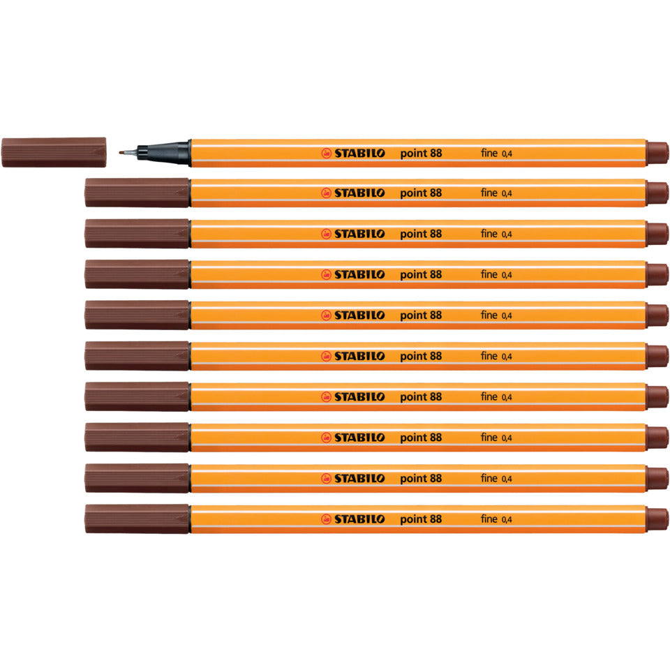 Fineliner point 88®, 0,4 mm, braun STABILO 88/45