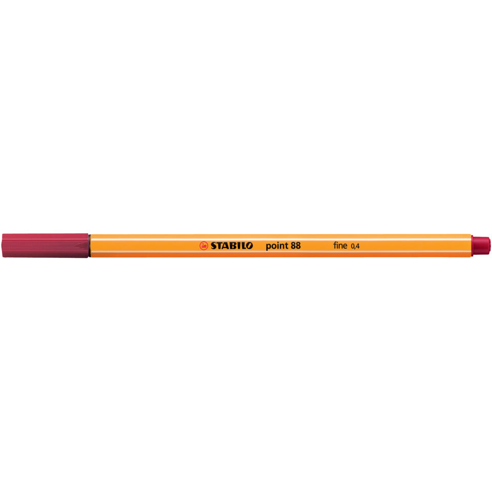 Fineliner point 88®, 0,4 mm, dunkelrot STABILO 88/50