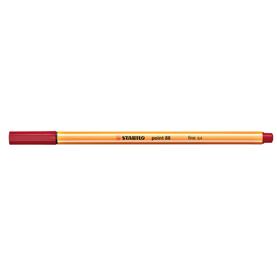 Fineliner point 88®, 0,4 mm, dunkelrot STABILO 88/50