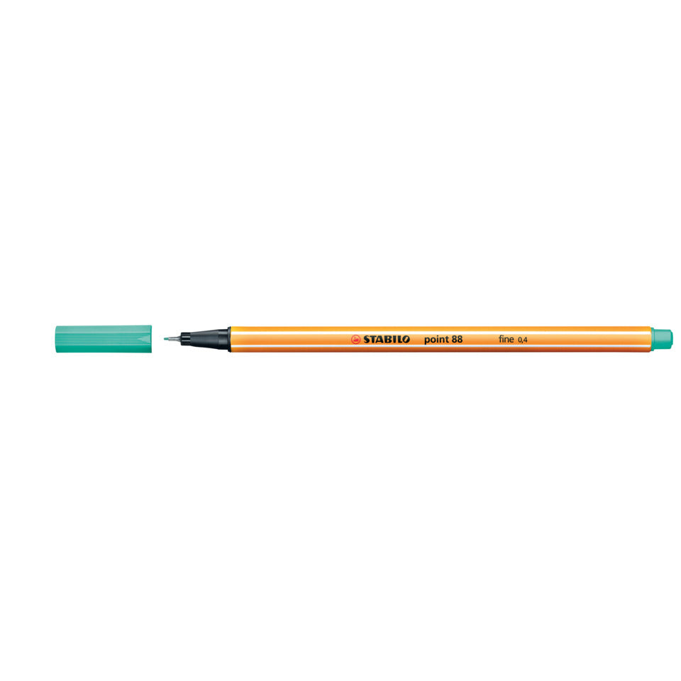 Fineliner point 88®, 0,4 mm, eisgrün STABILO 88/13