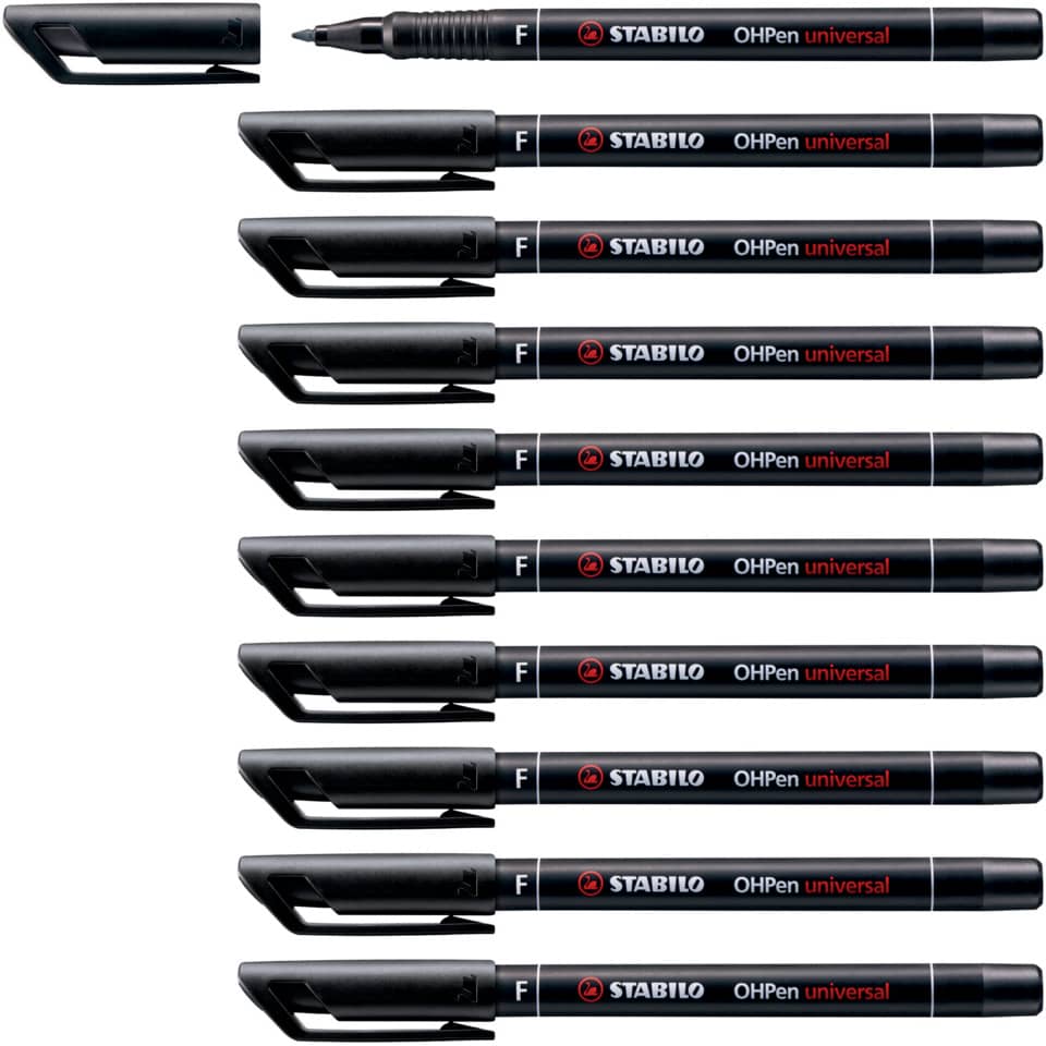 Folienstift OHPen universal, 0,7 mm, permanent, schwarz STABILO 842/46 STABILO  842/46 permanent