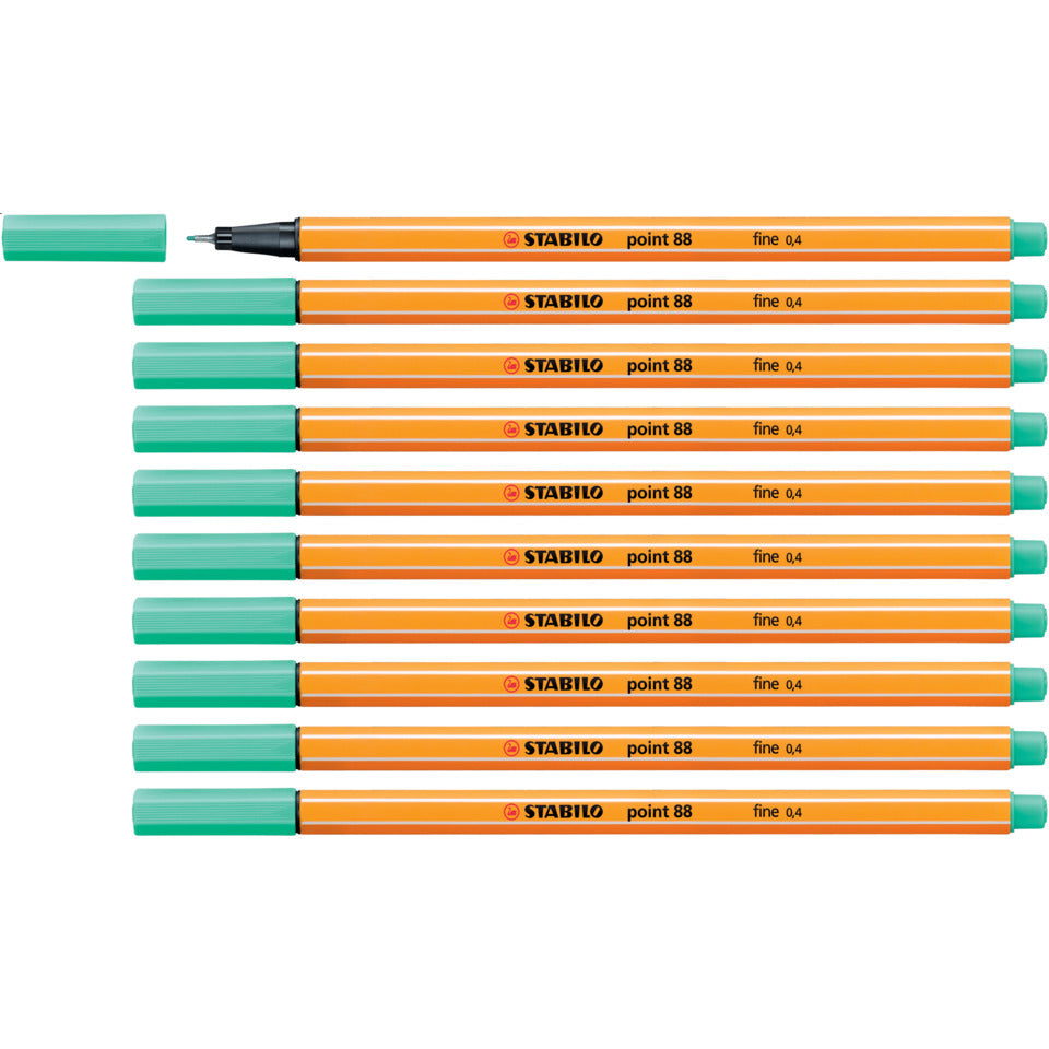 Fineliner point 88®, 0,4 mm, eisgrün STABILO 88/13