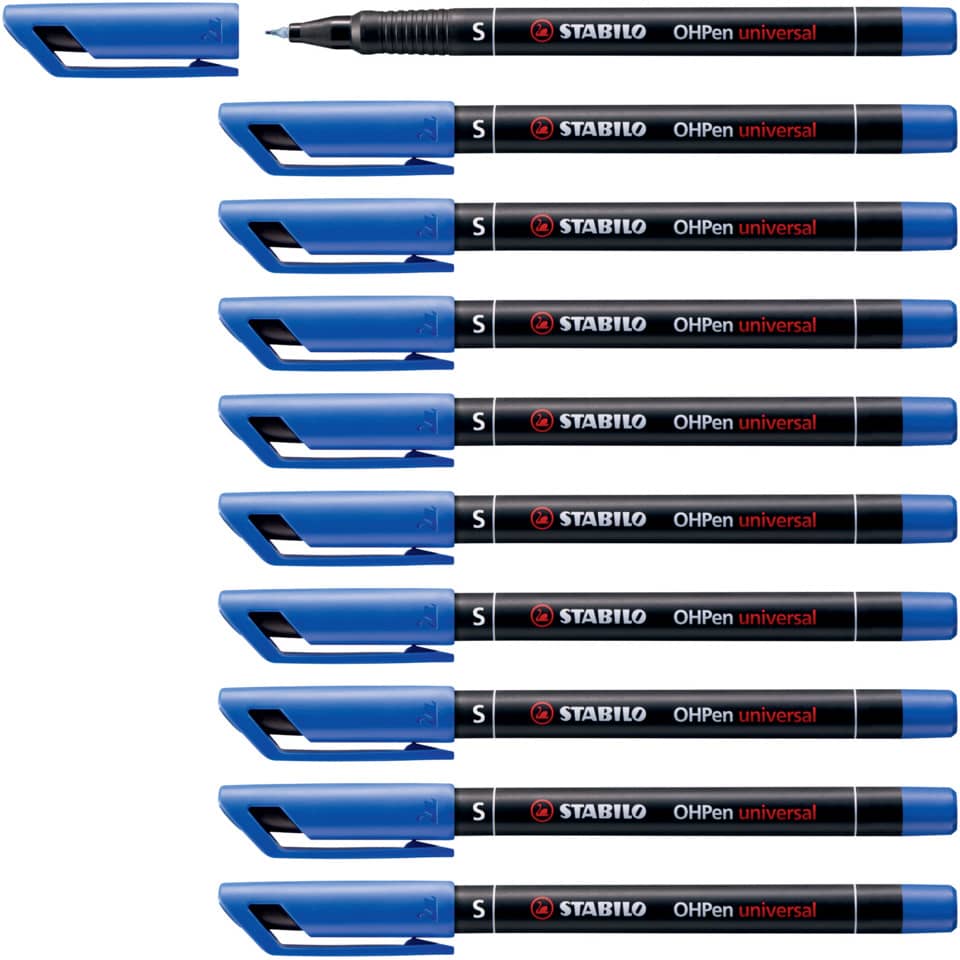 Folienstift OHPen universal, 0,4 mm, permanent, blau STABILO 841/41 STABILO 841/41 permanent