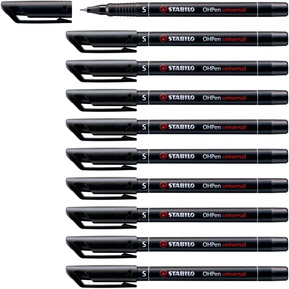 Folienstift OHPen universal, 0,4 mm, permanent, schwarz STABILO 841/46 STABILO 841/46 permanent