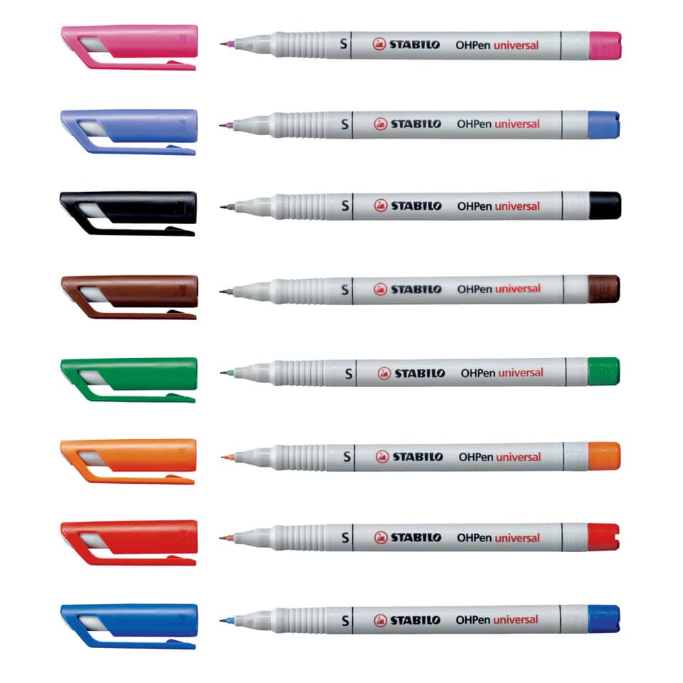 Folienstift OHPen universal, 0,4 mm, wasserlöslich, rot STABILO 851/40 STABILO 851/40 wasserlöslich