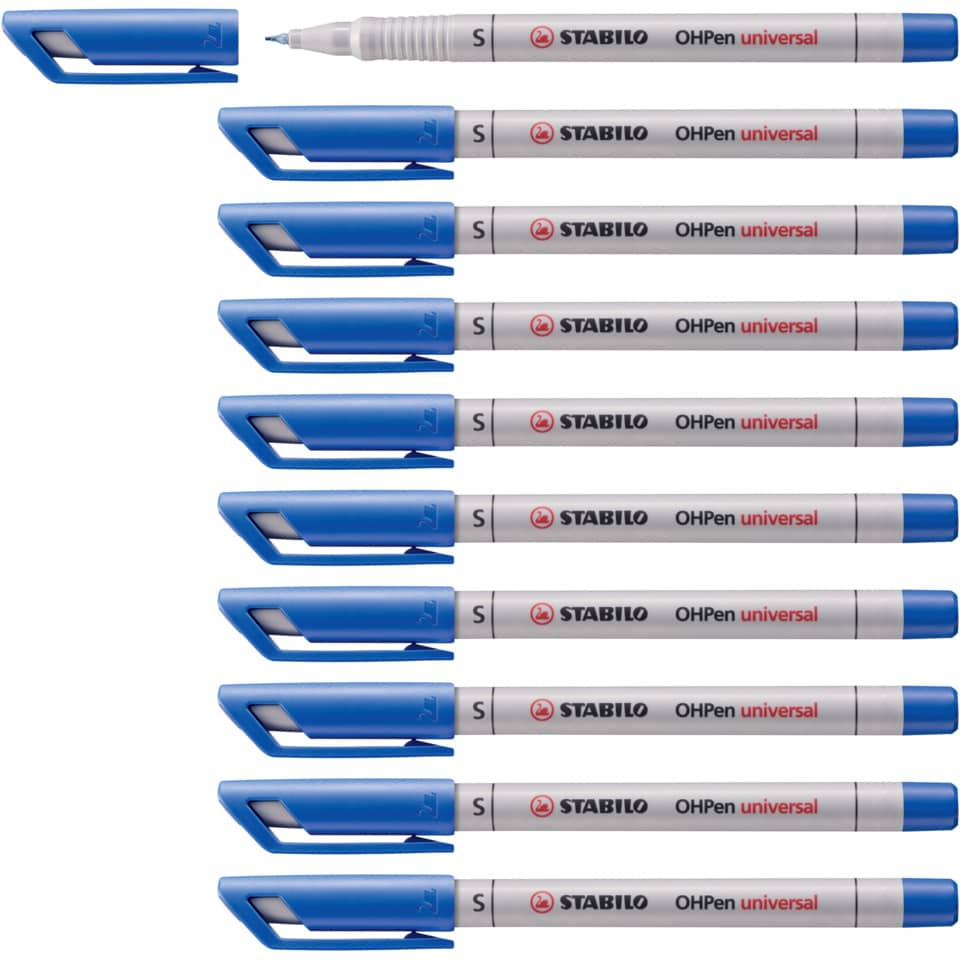 Folienstift OHPen universal, 0,4 mm, wasserlöslich, blau STABILO 851/41 STABILO 851/41 wasserlöslich
