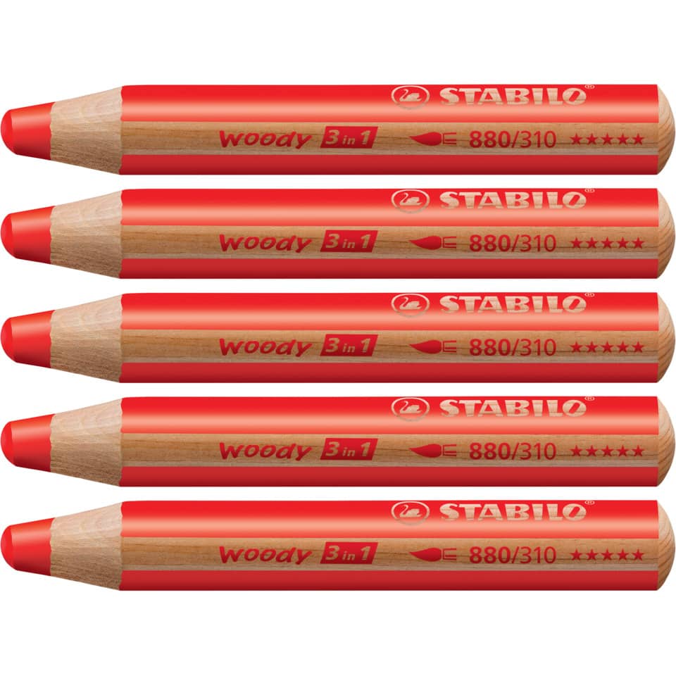 Multitalent-Stift woody 3 in 1, rot STABILO 880/310 STABILO 880/310 Woody 3 in 1