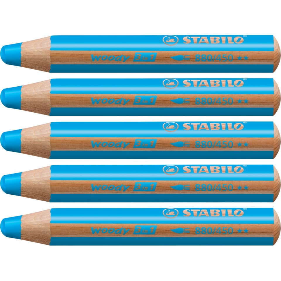 Multitalent-Stift woody 3 in 1, cyanblau STABILO 880/450 STABILO 880/450 Woody 3 in 1