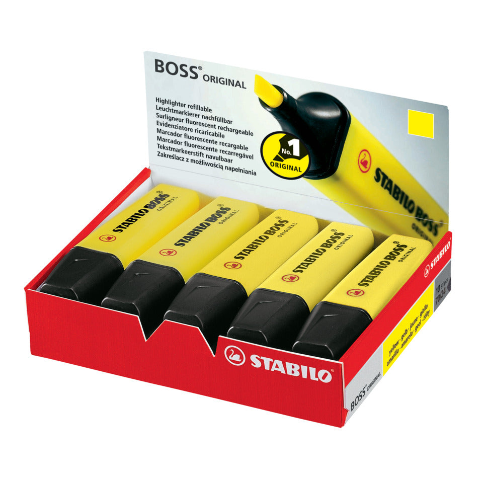 Textmarker BOSS® ORIGINAL, nachfüllbar, gelb STABILO 70/24