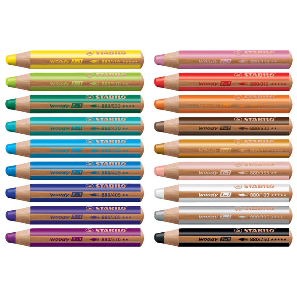 Multitalent-Stift woody 3 in 1, schwarz STABILO 880/750 STABILO 880/750 Woody 3 in 1