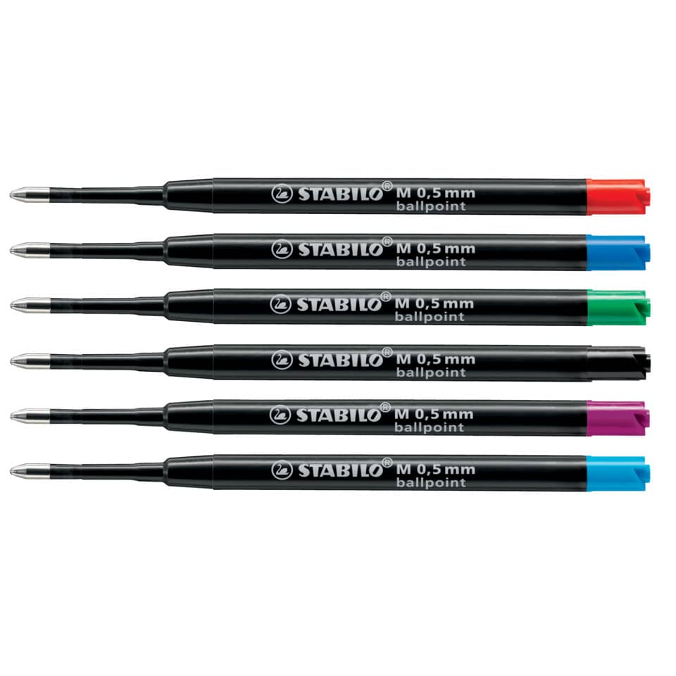 Kugelschreibermine Ballpoint Refill, 0,5 mm, rot STABILO 2/040-02 STABILO 2/040-02 Großraum