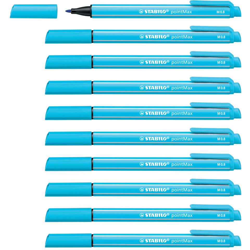 Faserschreiber pointMax 0,8mm azurblau STABILO 488/57