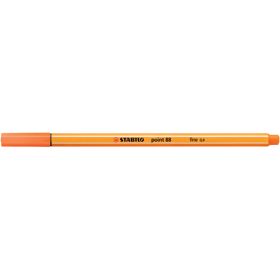 Fineliner point 88®, 0,4 mm, gelbrot STABILO 88/30