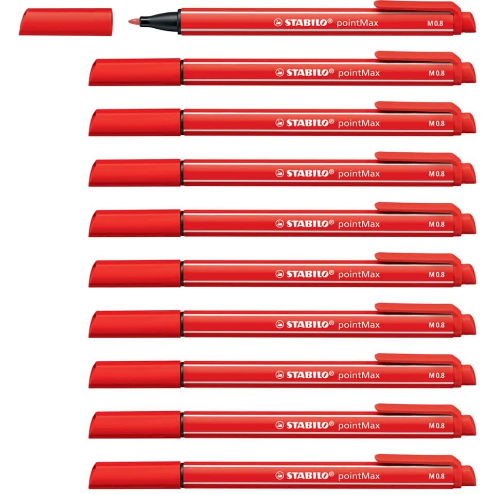Faserschreiber pointMax 0,8mm karmin STABILO 488/48