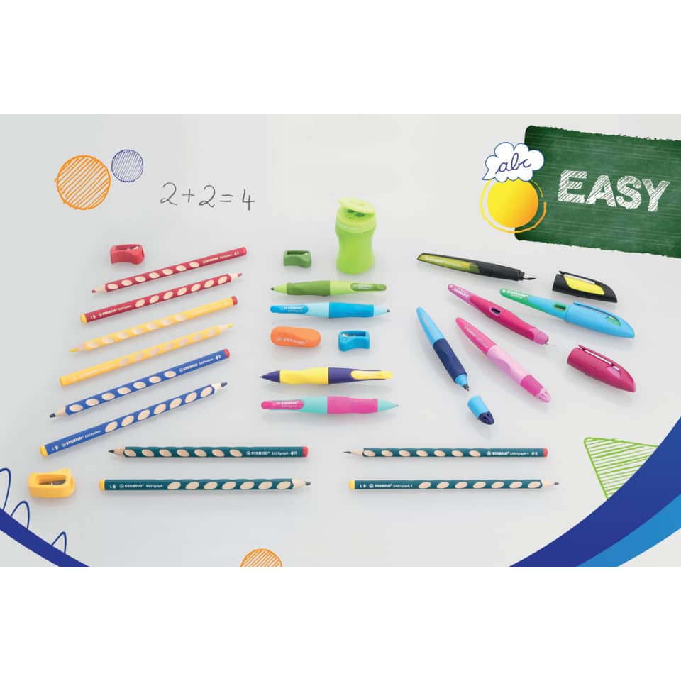 Bleistift EASYgraph Rechtshänder, 2B, grün STABILO 322/04-2B