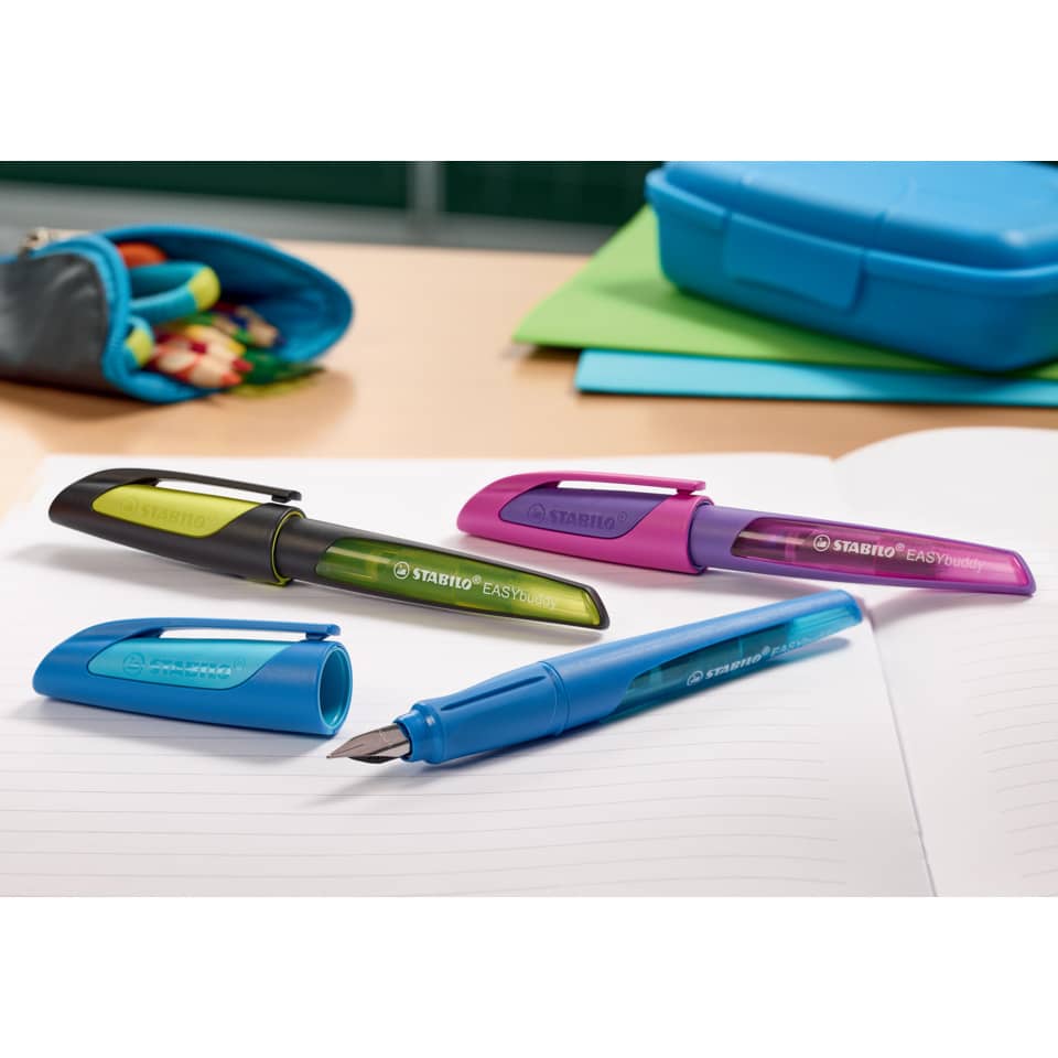 Füllfederhalter EASYbuddy®, Linkshänder, schwarz/limette STABILO 5033/1-41
