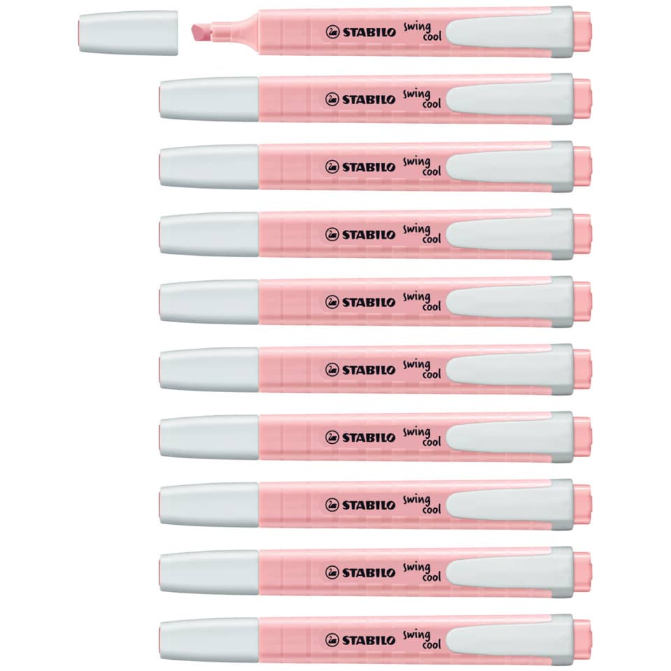 Textmarker swing® cool Pastel, 1-4mm, rosiges Rouge STABILO 275/129-8 STABILO 275/129-8 Pastel