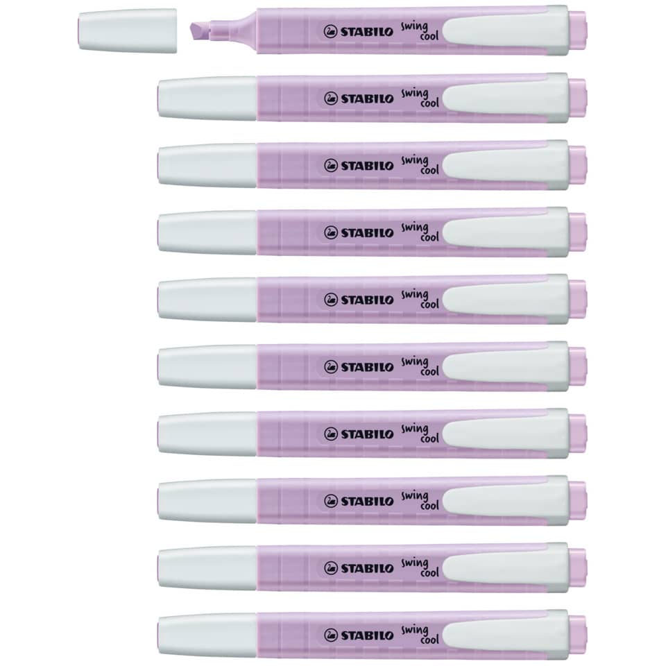 Textmarker swing® cool Pastel, 1-4mm, Schimmer von Lila STABILO 275/155-8 STABILO 275/155-8 Pastel
