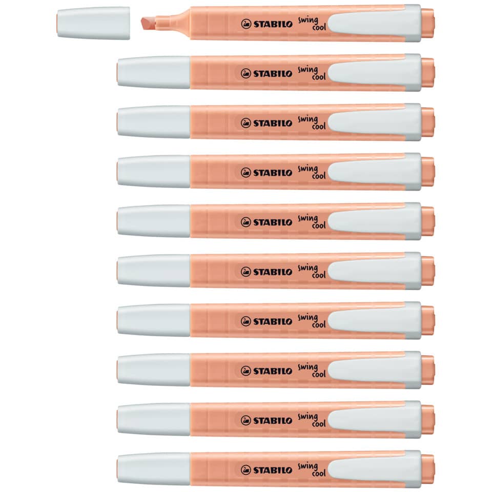 Textmarker swing® cool Pastel, 1-4mm, cremige Pfirsichfarbe STABILO 275/126-8 STABILO 275/126-8 Pastel