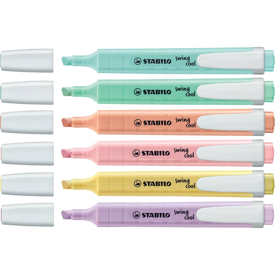 Textmarker swing® cool Pastel, 1-4mm, Schimmer von Lila STABILO 275/155-8 STABILO 275/155-8 Pastel