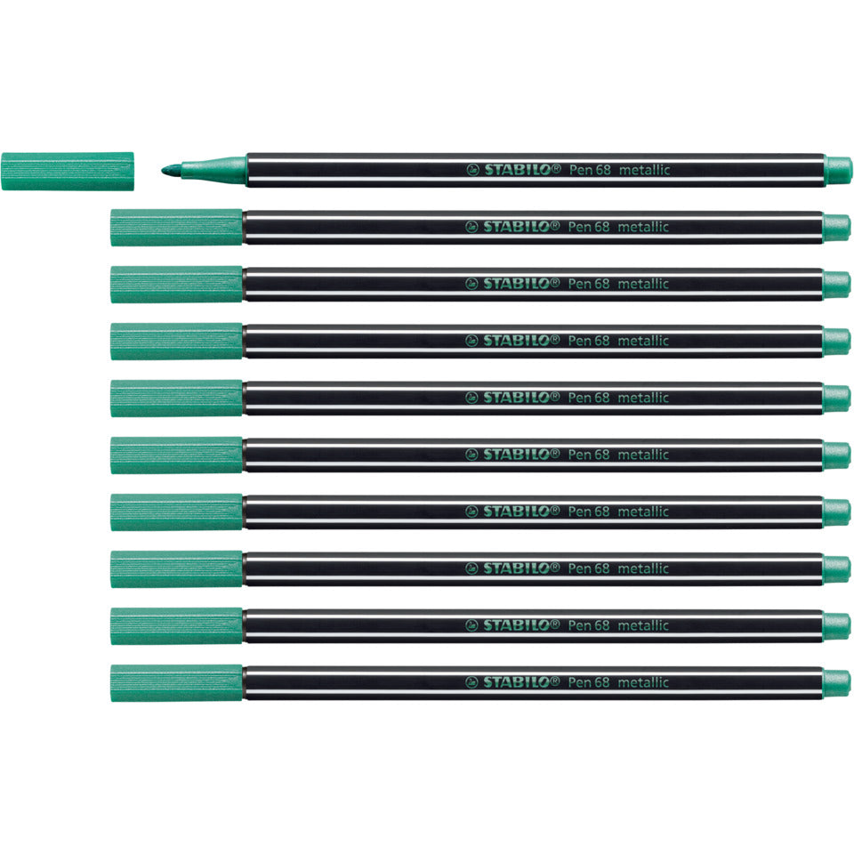 Fasermaler Pen 68, 1mm, metallic grün STABILO 68/836